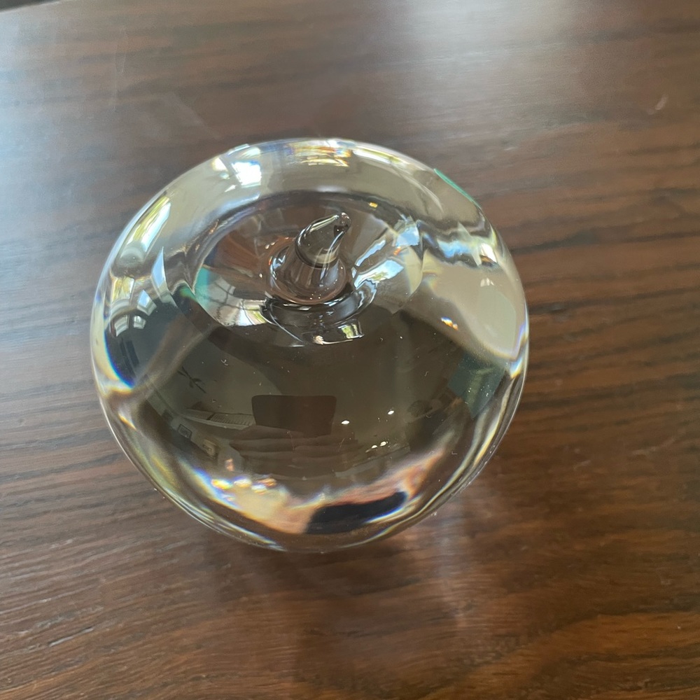 Tiffany & Co glass paperweight. Perfect condition